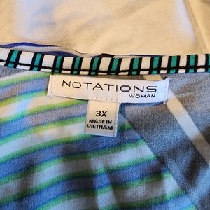 3x women's Notations blouse